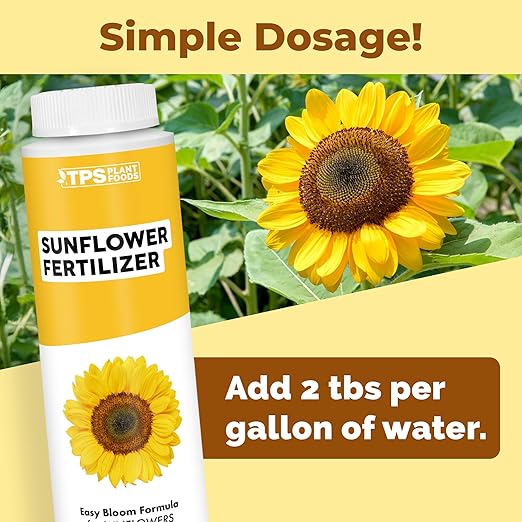 Sunflower Fertilizer – Liquid Plant Food for Bigger Blooms, Strong Stems & Vibrant Flower Color, 8 oz