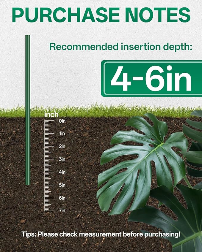 Breeze Touch 8 Pack Plant Support Stakes, 16 Inch Plant Stakes for Outdoor Plants, Peony Cage with 15 Pcs Green Lables, Peony Cages and Supports, Peonies Support Cages Flower Stakes for Plants
