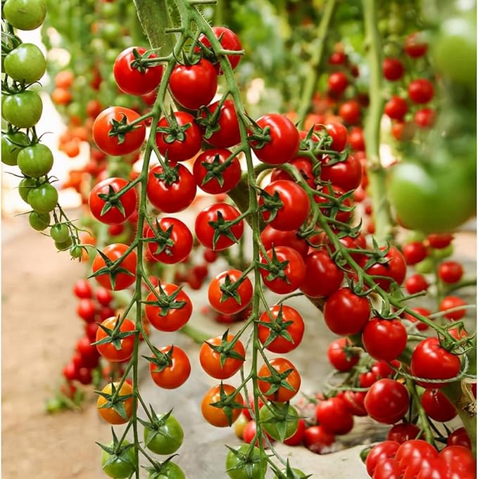 200pcs Waterfall Tomato Seeds - Heirloom, Non-GMO, High-Yield Variety - Complete Planting Guide Included for Home Gardens, Perfect Gardening Gift (Waterfall Tomato Seeds)