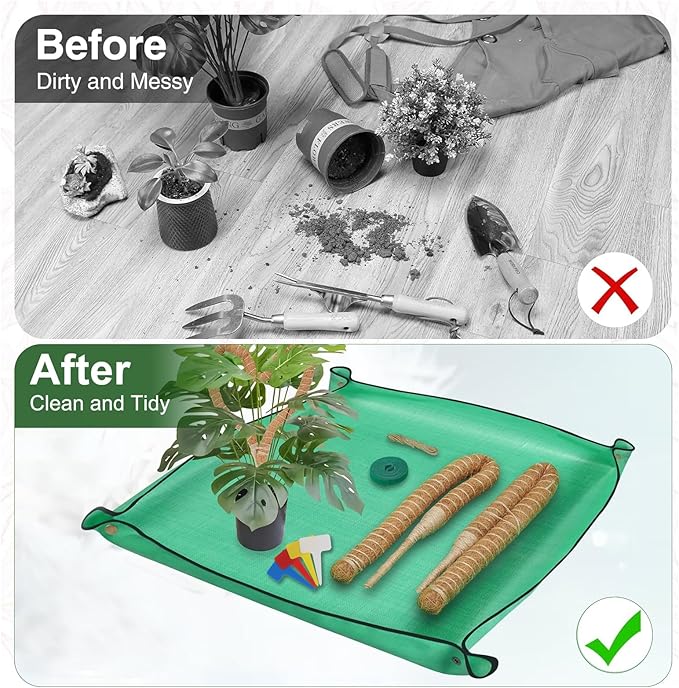 Gardening Gift Set for Adults - 10 Pcs Heavy Duty Garden Tools with Tote Bag, White Elephant Gifts Ideas for Mom Women, Unique Practical Christmas Birthday Gift for Garden Lover, Dad Grandma