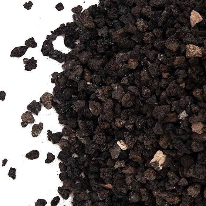 18 Pounds Black Lava Rock Soil Additive for Succulents Cactus, Volcanic Rock Stones for Plants