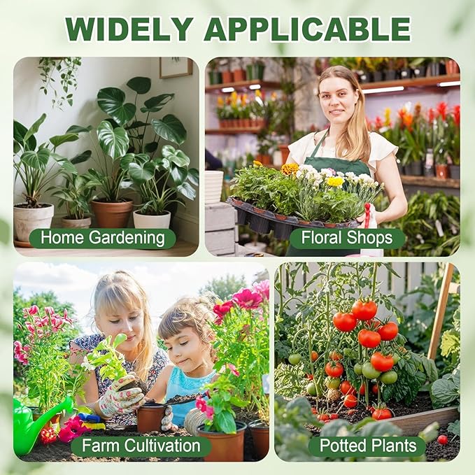 32pcs Upgraded Plant Stem Support, Transparent Plant Support for Indoor Plants, Reusable Climbing Houseplant Stem Holders, Plant Stabilizer, 4 Sizes Plants Accessories