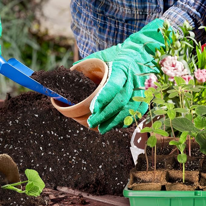 Organic Seed Starter Premium Potting Soil Mix 4qt, All Natural Seed Starter Mix for Fast Germination and Vigorous Seedlings with Strong Root Systems