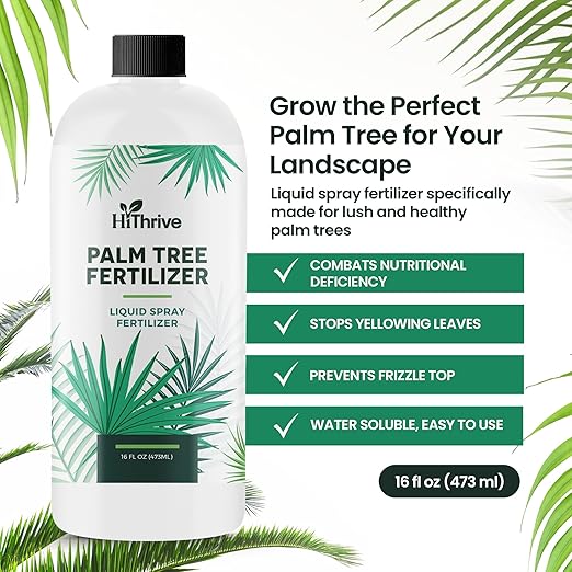 Palm Tree Fertilizer - 16oz Plant Food for Palm Tree. Rich in Micronutrients for Lush Growth, Easy to Use and Water Soluble for Stronger Roots, Healthy Trunks & Vibrant Leaves