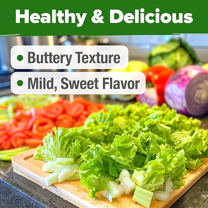 HOME GROWN Non GMO Buttercrunch Lettuce Seeds Bulk Pack - 1975 Heirloom Seeds for Hydroponic Garden Indoor Outdoor - Butter Lettuce Vegetable for Planting (Lactuca Sativa)