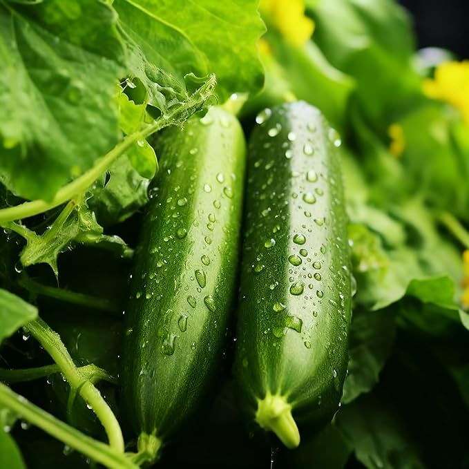 Cucumis Vegetable Fruit Seeds for Planting, 100 Cucumber Seeds, Heirloom Delicious Cucumber Vegetable Seeds for Small Garden Border, Home Outdoor