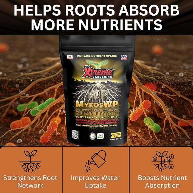 Xtreme Gardening Mykos WP - Wettable Powder Hydroponic Root Enhancer, 12 oz
