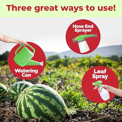 Watermelon Fertilizer – Liquid Plant Food for Bigger Melons, Vigorous Vines & Stronger Root Development, 32 oz