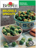 Burpee Heirloom Catskill Brussels Sprouts Seeds - Compact, High-Yielding Variety
