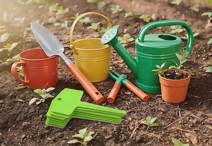 50pcs Plastic Plant T-Type Labels Garden Stake Markers Waterproof Plant Tags for Outdoor (Green)