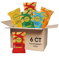 The Good Crisp Company, Crinkle Cut Potato Chips, 5.5 Ounce Bags, Pack of 6 (Variety Pack)