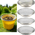 QwayHome 4Pcs Soil Sifter for Gardening, Heavy Duty Galvanized Steel Screen with 4 Aperture Sizes (2/4/6/8mm), Rust-Resistant Sifter Fits 5 Gallon Bucket for Compost, Dirt, Sand,Rock & Shell Sifting