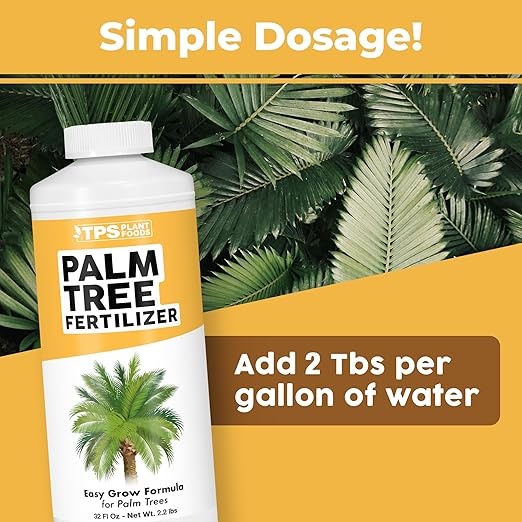 Palm Tree Fertilizer – Liquid Plant Food for Rich Green Fronds, Stronger Roots & Healthy Tropical Growth, 32 oz