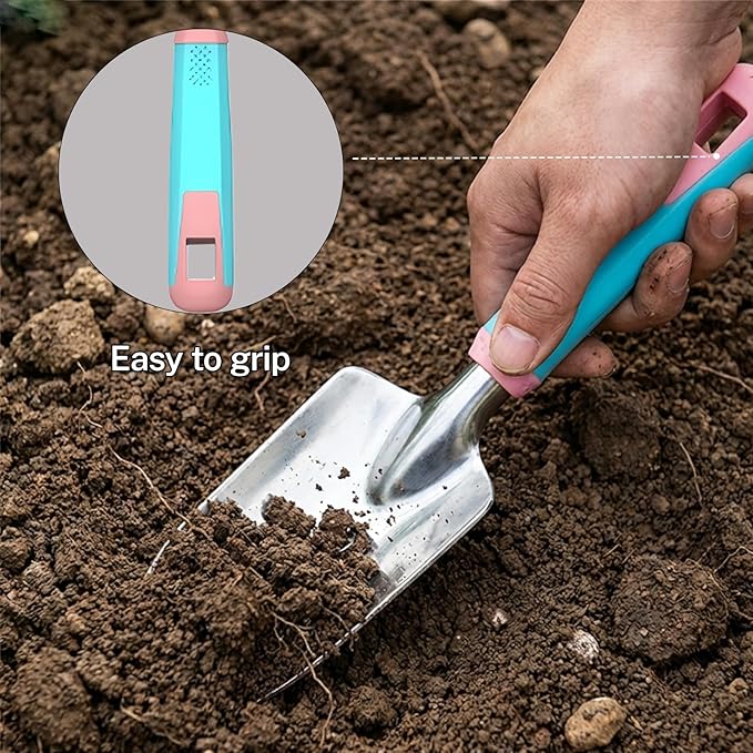 Gardening Tools Kit - 27PCS Heavy Duty Gardening Tool Starter Set with Non-Slip Rubber Handle, Ideal Gifts for Women and Men