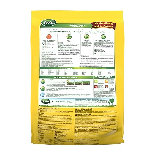 Scotts Turf Builder Weed and Feed3 - Weed Killer Plus Lawn Fertilizer, Controls Dandelion and Clover, Grass Fertilizer For Up To 5,000 sq. ft., 14.29 lbs.