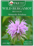 TKE Farms & Gardens - Wild Bergamot Bee Balm Seeds, 1000+ Heirloom Non-GMO Perennial Herb Seeds for Indoor/Outdoor Gardens, Attracts Butterflies & Pollinators, Monarda fistulosa