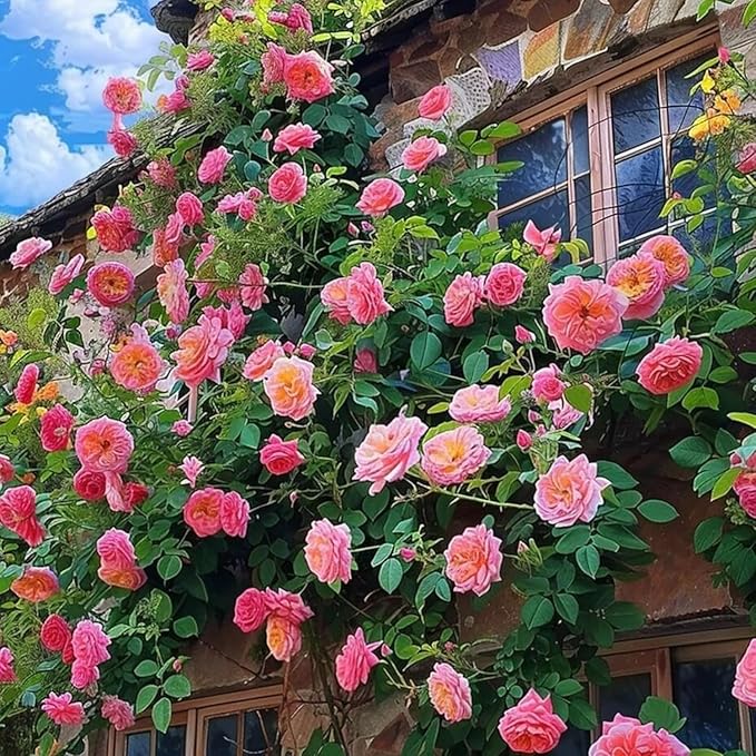 1000pcs Mixed Rose Seeds for Planting – Colorful Garden Roses – Non-GMO Perennial Flower Seeds – Fragrant Blooms for Outdoor Landscaping & DIY Garden Gifts