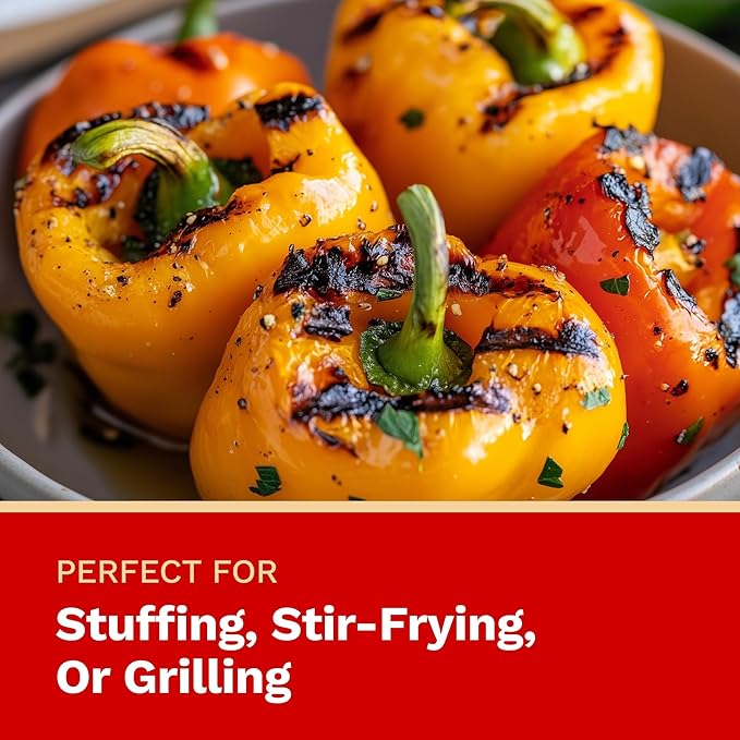 The Harvest Company Organic Seeds Collection – USDA Certified, Non-GMO, Open-Pollinated for Indoor & Outdoor Planting (California Wonder Sweet Pepper)