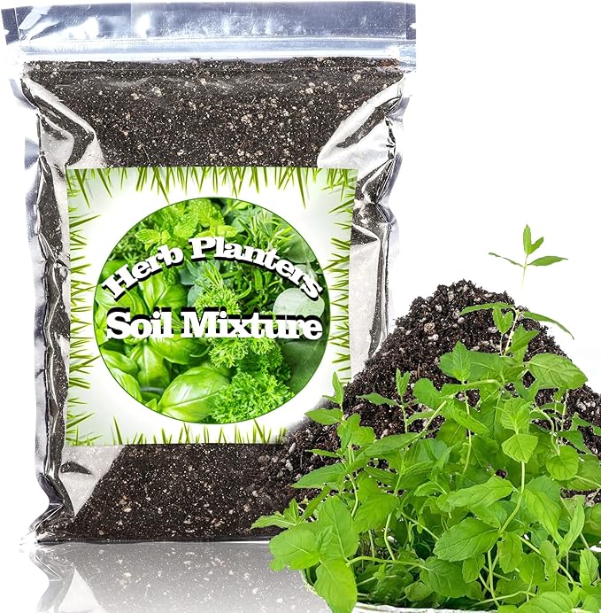 Organic Potting Soil Mix for All Indoor & Outdoor Small Containers Including Herbs, Vegetables, and Flowers 1 qt