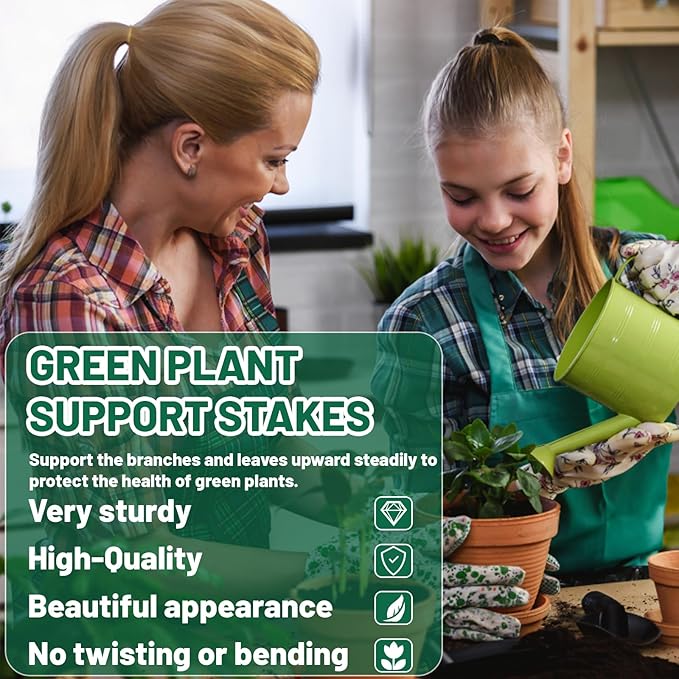 10PCS Monstera Plant Support Set, Plant Stakes for Indoor Plants, Plant Support, Suitable for Support Climbing Plants, Stabilize Potted and Plant Pile Decoration