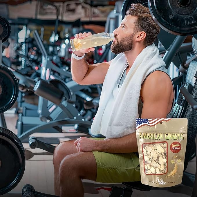 1 Bag of American Wisconsin Ginseng Slices - Panax Ginseng. Boosts Body Immunity, Energy & Stamina for Man & Women
