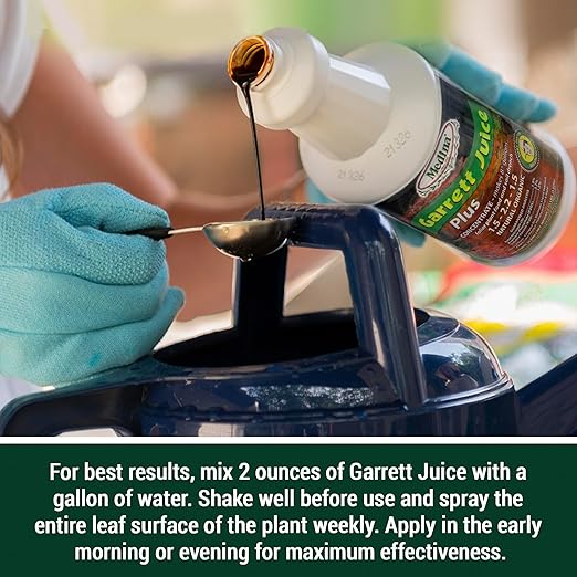 Medina Garrett Juice Plus -Liquid Plant Food & Fertilizer for Houseplants, Lawn, & Garden | Foliar Solution & Growth Enhancer, Ideal for Potted & Patio Plants | Nitrogen-Rich Liquid Fertilizer - 1 Qt.