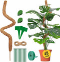 48 Inches Bendable Moss Pole Monstera Plant Support Stakes - Moss Poles for Climbing Plants, Plant Stakes for Indoor Plants - Coco Coir Pole Moss Stick for Monstera, Pothos.