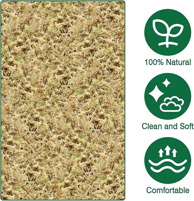 ZeeDix 10.6 oz Premium Sphagnum Moss for Plants Indoor, New Zealand Sphagnum Moss for Orchid Potting Mix Terrarium Succulent Carnivorous Ferns Hosta Garden & Reptile Habitat (Expands to 12L)