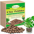 Halatool 14LB Organic Leca Clay Pebbles for Plants Lightweight Leca Balls Hydroton Clay Pebbles for Indoor Potted Plants Hydroponics Orchids Drainage Decoration Aquaponics
