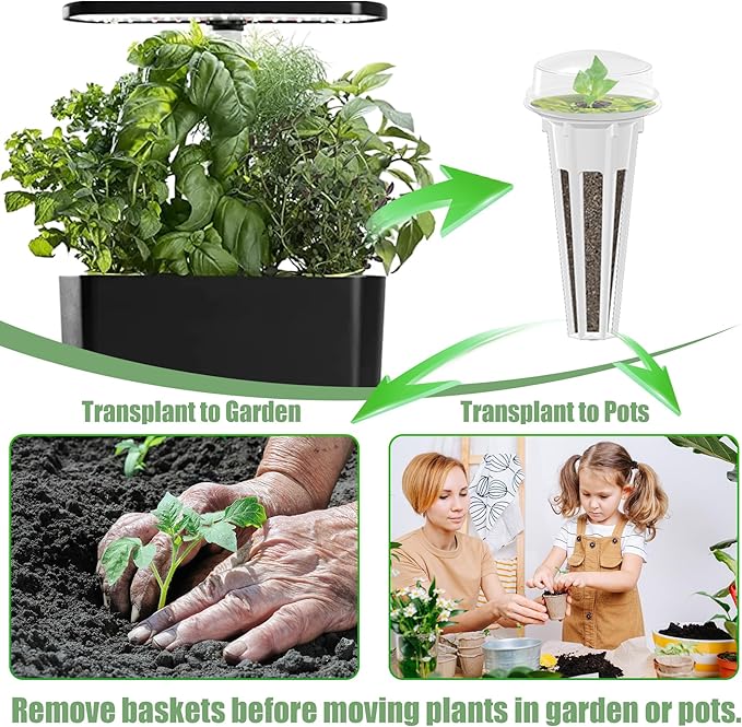 115Pcs Hydroponic Pods Supplies for Aerogarden Pods, Hydroponics Garden Accessories, Grow Anything Kit, 36 Grow Sponges 12 Grow Baskets 12 Grow Domes 36 Pod Labels 12 Spacers 6 Plant Labels 1 Tweezer
