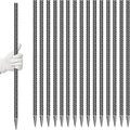 16 Pieces 24-Inch Garden Ground Stakes Galvanized Steel Rebar Stake - Heavy Duty Anchors for Tents, Position Kits,Fences, and Trampolines