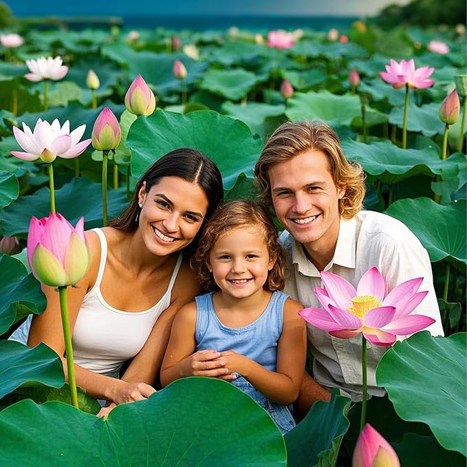 200pcs Lotus Seeds for Planting - 10 Unique Varieties, Mixed Colors Loto de Cuenco Semillas, Includes Detailed Planting Guide, Perfect for Ponds, Water Gardens & Gifts, High Germination