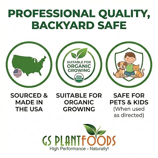 GS Plant Foods Root Ruckus Compost Fertilizer Organic Plant Food - Turbo Charged Compost for Plants - Humic Acid & Sea Kelp Nutritional Root Supplement for Lawns, Soil, Shrubs & Vegetables - 1 Gallon