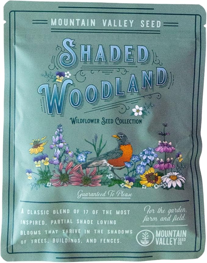 Partial Shade Wildflower Mix Seeds 5 Lb – 17+ Non-GMO Varieties for Pollinators – Annual, Perennial & Biennial Flowers – Easy Grow for Partial Sun Gardens