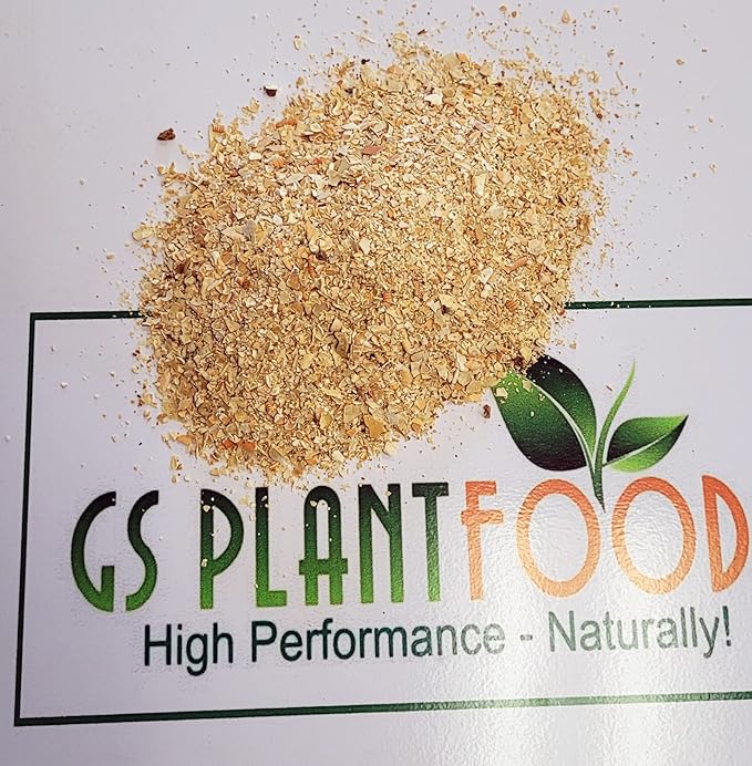 GS Plant Foods Crab Shell Natural Fertilizer, Magnesium & Calcium, Slow Release Micronutrients for Plants, Tomatoes, Flowers & Vegetables 3-3-0, 8 pounds