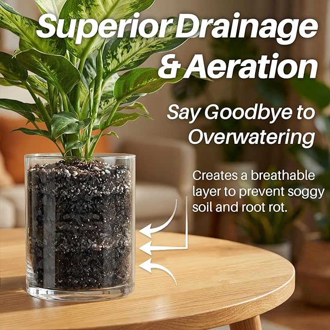Sukh Horticultural Charcoal for Plants - 1.4Qt. Natural Earth Regulated Supplement for Potting Soil Indoor Plants, Organic Biochar, Succulent Soil, Paphiopedilum, Bonsai, Terrarium