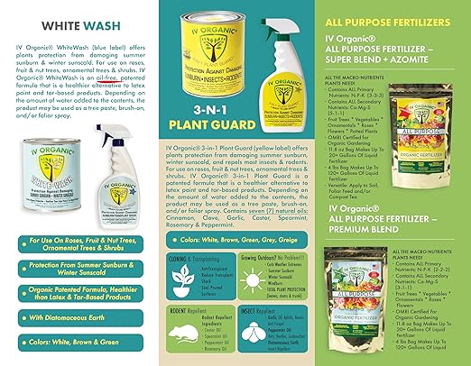 IV Organic 3-in-1 Plant Guard, 1 Pint (Grey)