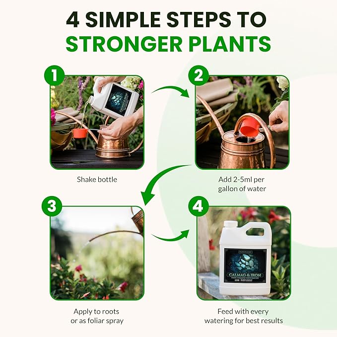Humboldts Secret CalMag & Iron | Calcium, Magnesium & Chelated Iron Nutrient Fertilizer | Hydroponic Supplies for Vegetative & Flowering Growth in Soil, Coco, Hydroponics or RO Water | 1 Gallon