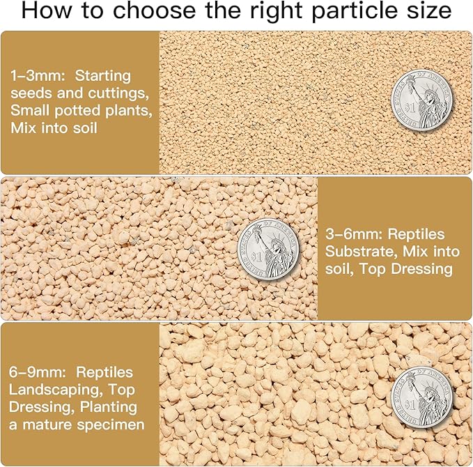 2lb Japanese Kanuma Soil 1/8-1/4 inch(3-6mm) Small Grain for Acid-Loving Plants - Ideal for Bonsai, Azaleas, Hydrangeas & Blueberries,Succulent - Fast Drainage, PH Balanced (Natural, No Additives)