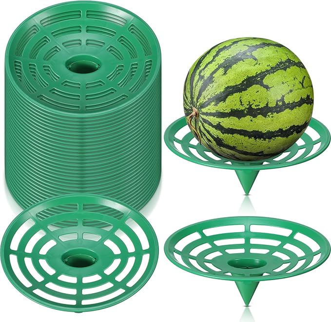 Irenare 24 Pcs Melon Cradle for Garden Watermelon Support Plant Protector for Squash Pumpkin Harvest Basket Watermelon Support Trellis for Cantaloupe Honeydew Strawberry, Reusable Avoid Rot