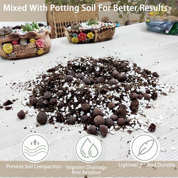 Natural Coarse Vermiculite 5QT for Plants Organic Occurring Mineral Potting Mix Medium for Potted Plants, Hydroponics, Terrariums, Orchids, Mushroom Or Reptile Habitats