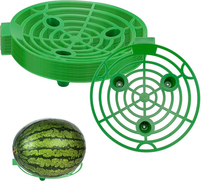 15 Pack Melon Cradle for Garden Pumpkin Support Stand Trellis,Avoid Ground Rot,Plastic Plant & Garden Support for Pumpkin Watermelons Squash Strawberries(Green)