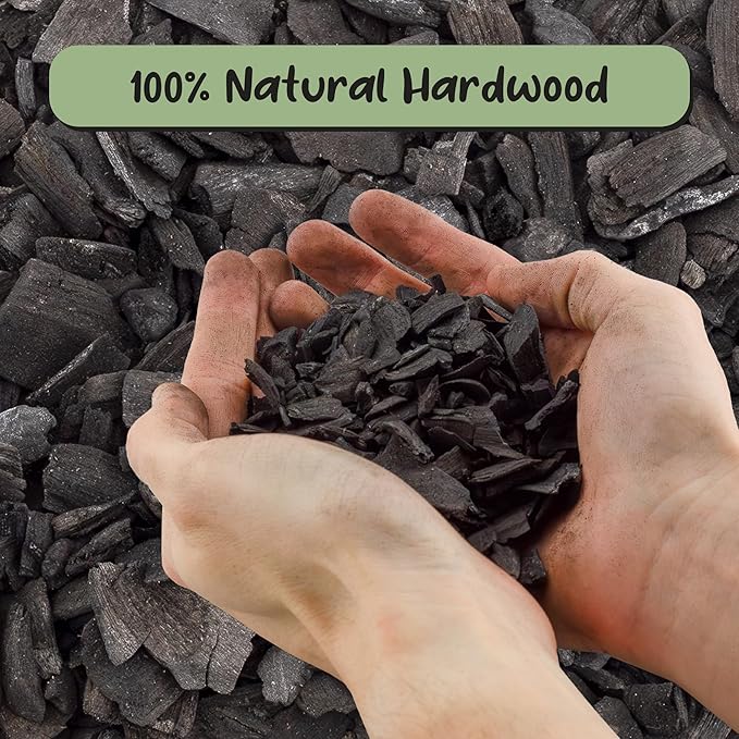 Soil Sunrise Horticultural Charcoal for Indoor Plants (12 Quarts) Hardwood Soil Additive for Orchids, Terrariums, and Gardening