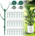 30 Pack Stackable Plant Support Stakes, Climbing Plant Support Structures, Plants Holder Stick for Monstera, Pothos, Philodendron Garden Plant Stakes for Indoor Outdoor Plants