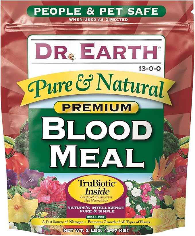 DR EARTH 716 Blood Meal 13-0-0 Boxed, 2-Pound