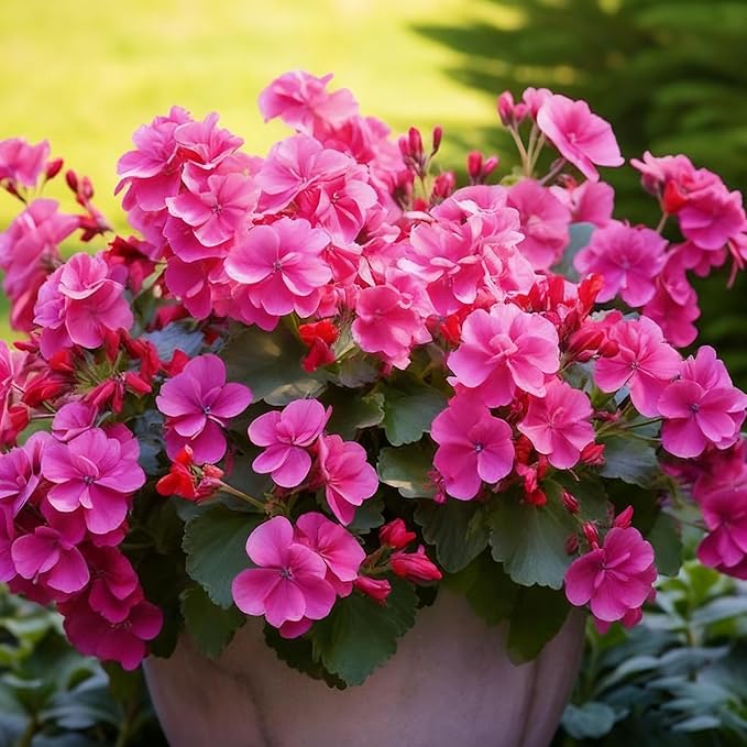 20 Mixed Geranium Seeds for Planting, Perennial Pelargonium Flower Seed, Heirloom Non-GMO Geranium Seeds for Small Garden Border, Home Outdoor