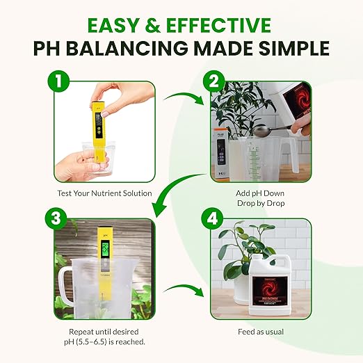 Humboldts Secret pH Down for Plants | Liquid pH Adjuster and Balancer for Soil Coco Hydroponics | Concentrated Phosphoric Acid Solution Supporting Nutrient Uptake and Strong Growth | 32 Ounce