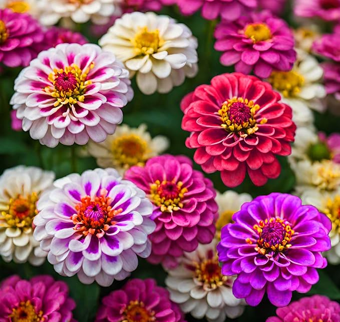 200 Pcs Pink Zinnia Seeds - Heirloom Perennial Non-GMO Outdoor Indoor