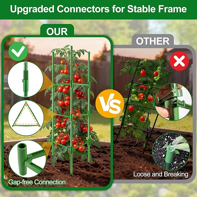 WAENLIR Plant Cages & Supports (51inch 3Pack)