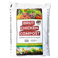 Brut Chicken Compost – Nutrient-Rich 100% Composted Chicken Manure Soil Amendment – Safe, Pure Organic Compost – Additive-Free Soil Fertilizer for Vegetable Gardens, Flowers, & Indoor Plants – 10 Qrt